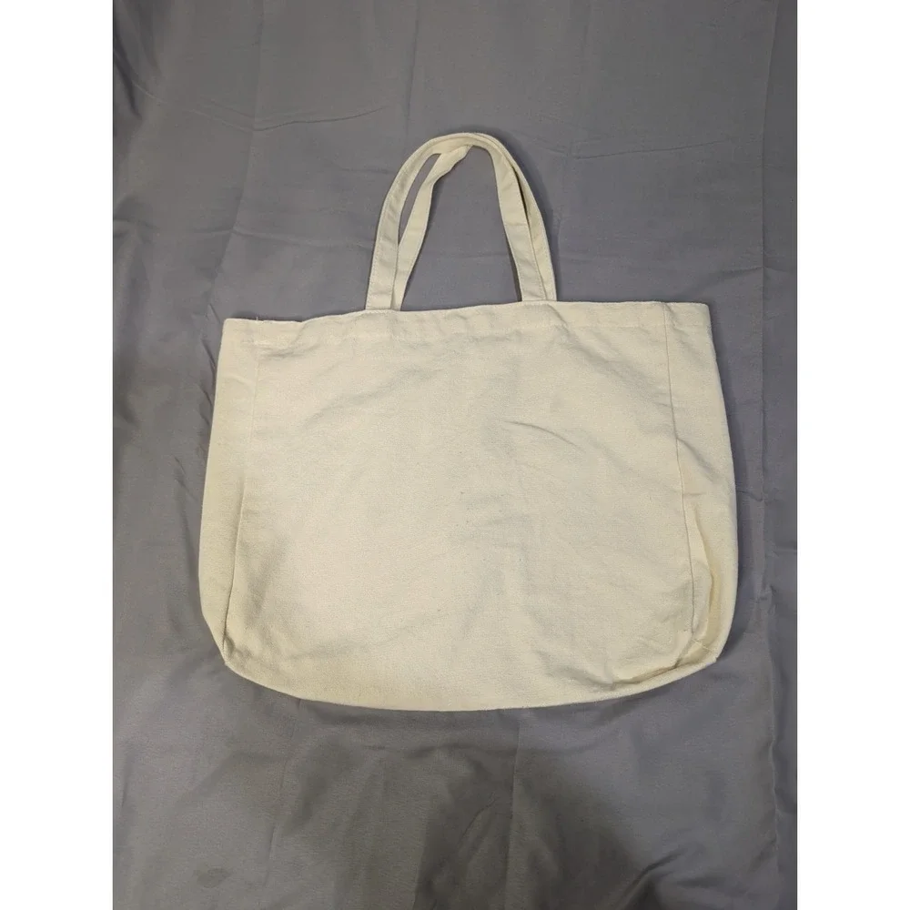 Kawaii Anime Chibi Canvas Tote Bag Artist Signed Harajuku‎ Cute Magnetic Snap